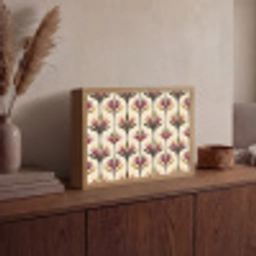 Waaier - Motief - Kleurrijk Light Box met batterij (Wandlamp) middel 907 -sfeer2