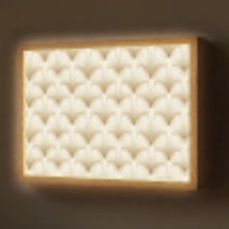 Waaier - Motief -  Goud Light Box met batterij (Wandlamp) middel 907 -z3d_website