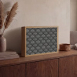 Waaier - Motief - Grijs Light Box met batterij (Wandlamp) middel 907 -sfeer2