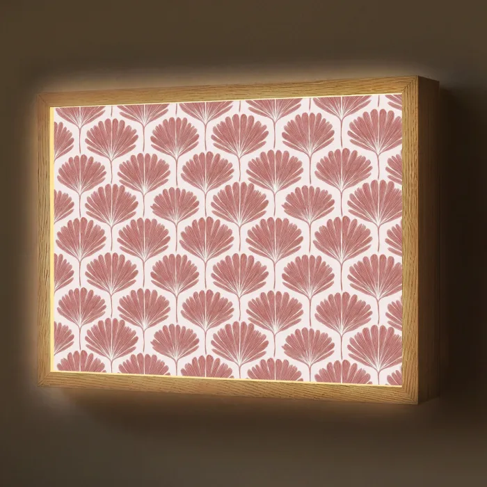 Waaier - Motief - Terra Light Box met batterij (Wandlamp) middel 907 -z3d_website