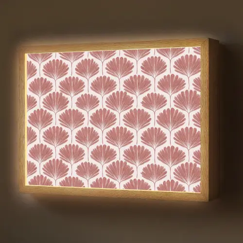 Waaier - Motief - Terra Light Box met batterij (Wandlamp) middel 907 -z3d_website