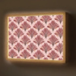 Waaier -  Roze - Rood Light Box met batterij (Wandlamp) middel 907 -z3d_website