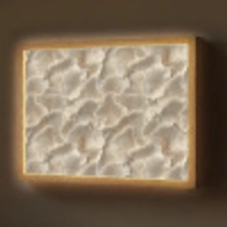 Waaierstructuren - Beige - Vezeltextuur Light Box met batterij (Wandlamp) middel 907 -z3d_website