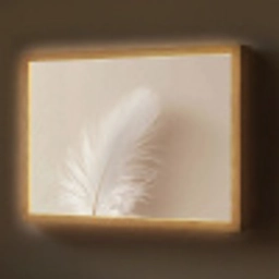 Veer - Minimalistisch - Roze Light Box met batterij (Wandlamp) middel -z3d_website