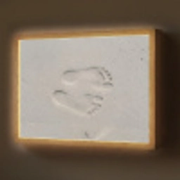 Voeten - Afdrukken - Zand Light Box met batterij (Wandlamp) middel -z3d_website