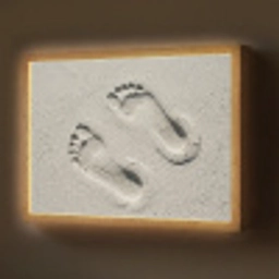 Voeten - Zand - Zee Light Box met batterij (Wandlamp) middel -z3d_website