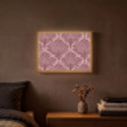 Varen - Patroon - Paars Light Box met batterij (Wandlamp) middel 907 -sfeer4