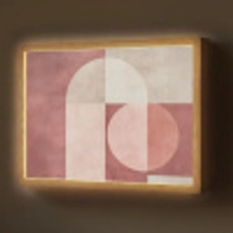 Figuren - Abstract - Roze Light Box met batterij (Wandlamp) middel -z3d_website