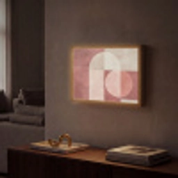 Figuren - Abstract - Roze Light Box met batterij (Wandlamp) middel -sfeer1