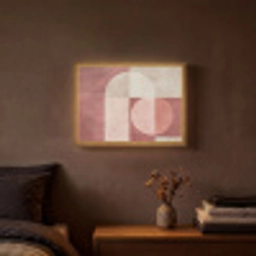Figuren - Abstract - Roze Light Box met batterij (Wandlamp) middel -sfeer4