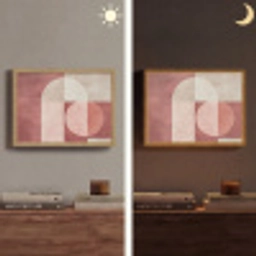 Figuren - Abstract - Roze Light Box met batterij (Wandlamp) middel -sfeer3