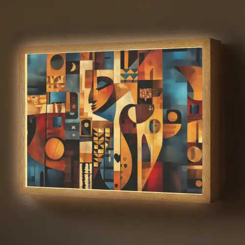 Figuren - Abstract - Symbolen Light Box met batterij (Wandlamp) middel -z3d_website
