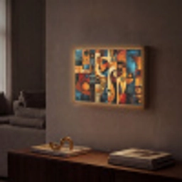 Figuren - Abstract - Symbolen Light Box met batterij (Wandlamp) middel -sfeer1