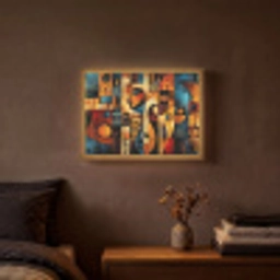 Figuren - Abstract - Symbolen Light Box met batterij (Wandlamp) middel -sfeer4