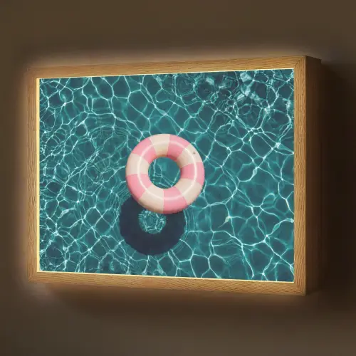 Drijvend - Zwemband - Water Light Box met batterij (Wandlamp) middel -z3d_website