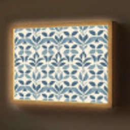 Flora - Modern - Blauw Light Box met batterij (Wandlamp) middel 907 -z3d_website