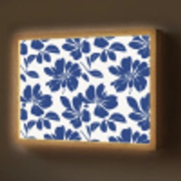 Floraal - Modern - Blauw Light Box met batterij (Wandlamp) middel 907 -z3d_website