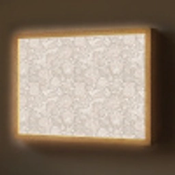 Bloemenprint - Grijs - Crème Light Box met batterij (Wandlamp) middel 907 -z3d_website