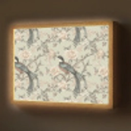 Bloem - Vogel - Kleurrijk Light Box met batterij (Wandlamp) middel 907 -z3d_website