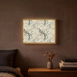Bloem - Vogel - Kleurrijk Light Box met batterij (Wandlamp) middel 907 -sfeer4