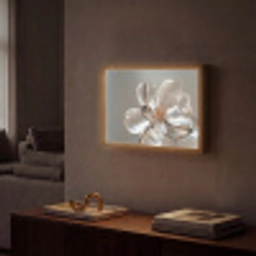 Bloem - Glazen - Doorzichtig Light Box met batterij (Wandlamp) middel -sfeer1