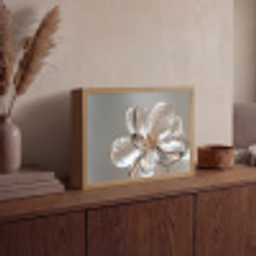 Bloem - Glazen - Doorzichtig Light Box met batterij (Wandlamp) middel -sfeer2
