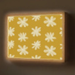 Bloem - Speels - Okergeel Light Box met batterij (Wandlamp) middel 907 -z3d_website