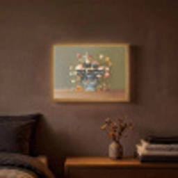 Bloem - Quote - Vintage - Art Light Box met batterij (Wandlamp) middel -sfeer4