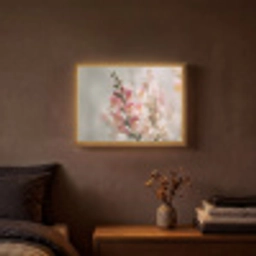 Bloem - Leeuwenbek - Roze - Stengel Light Box met batterij (Wandlamp) middel -sfeer4