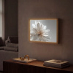 Bloem - Wit - Neutraal Light Box met batterij (Wandlamp) middel -sfeer1