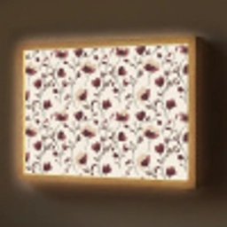Bloemen - Botanisch - Bordeaux Light Box met batterij (Wandlamp) middel 907 -z3d_website