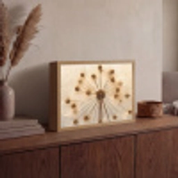Bloemen - Bruin - Planten - Botanisch Light Box met batterij (Wandlamp) middel -sfeer2