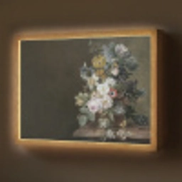 Bloemen - Eelke Jelles Eelkema - Oude meesters Light Box met batterij (Wandlamp) middel -z3d_website