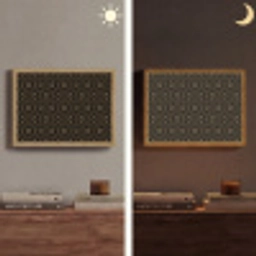 Bloemen - Goud - Hexagon Light Box met batterij (Wandlamp) middel 907 -sfeer3