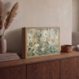 Bloemen - Bladeren - Abstract - Modern Light Box met batterij (Wandlamp) middel -sfeer2