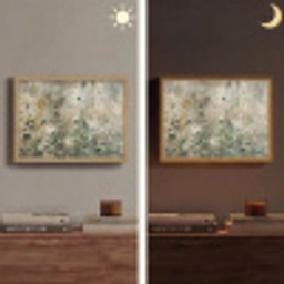 Bloemen - Bladeren - Abstract - Modern Light Box met batterij (Wandlamp) middel -sfeer3