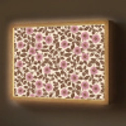 Bloemen - Bladeren - Kleurrijk Light Box met batterij (Wandlamp) middel 907 -z3d_website