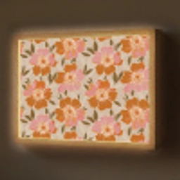 Bloemen - Motief - Retro Light Box met batterij (Wandlamp) middel 907 -z3d_website