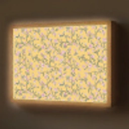 Bloemen - Motief - Geel Light Box met batterij (Wandlamp) middel 907 -z3d_website
