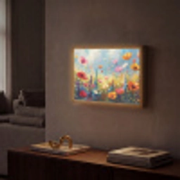 Bloemen - Natuur - Botanisch - Kunst Light Box met batterij (Wandlamp) middel -sfeer1