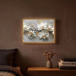 Bloemen - Orchidee - Abstract - Modern Light Box met batterij (Wandlamp) middel -sfeer4