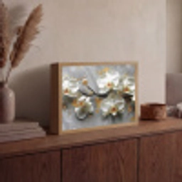 Bloemen - Orchidee - Abstract - Modern Light Box met batterij (Wandlamp) middel -sfeer2