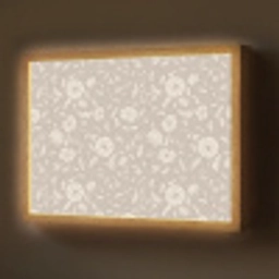 Bloemen - Blaadjes - Patroon Light Box met batterij (Wandlamp) middel 907 -z3d_website