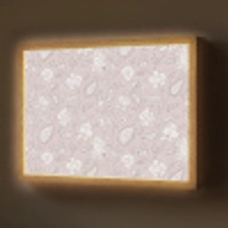 Bloemen - Getekend - Lavendel Light Box met batterij (Wandlamp) middel 907 -z3d_website