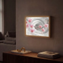 Bloemen - Tunnel - Abstact - 3D effect Light Box met batterij (Wandlamp) middel -sfeer1