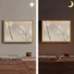 Bloemen - Wit - Planten Light Box met batterij (Wandlamp) middel -sfeer3