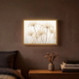 Bloemen - Wit - Zonlicht Light Box met batterij (Wandlamp) middel -sfeer4