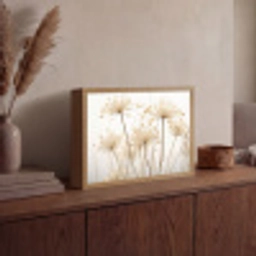Bloemen - Wit - Zonlicht Light Box met batterij (Wandlamp) middel -sfeer2