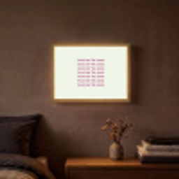 Focus on the good - Roze Light Box met batterij (Wandlamp) middel -sfeer4