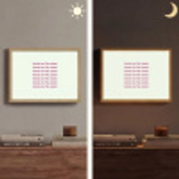 Focus on the good - Roze Light Box met batterij (Wandlamp) middel -sfeer3